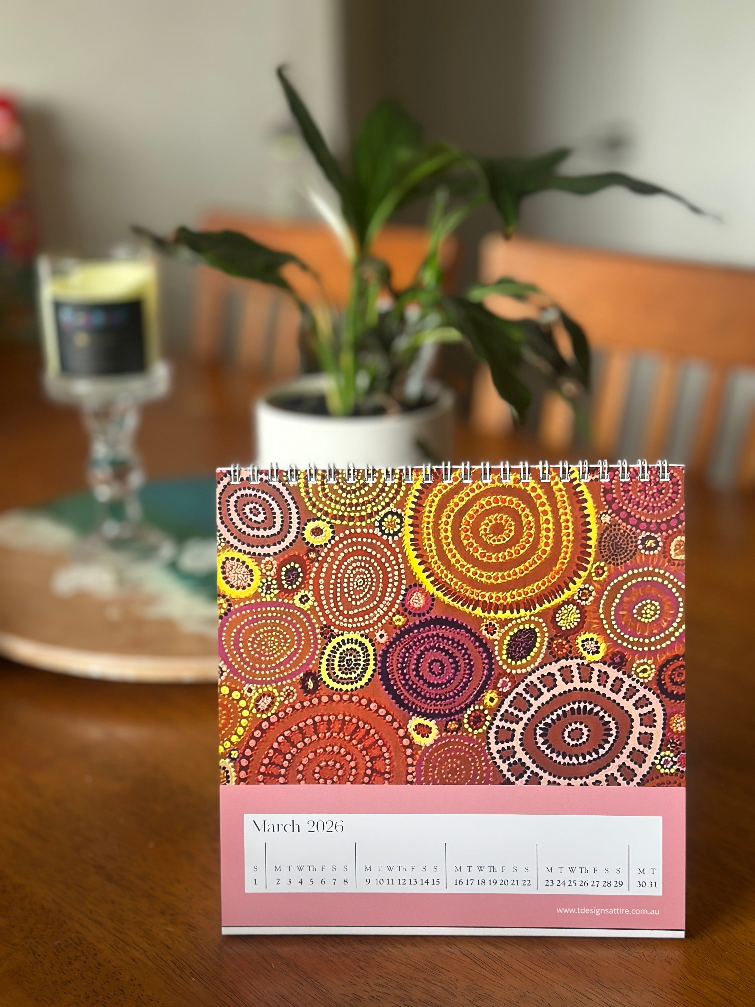 2026 Desk Calendar 20cm x 20cm